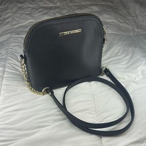 Steve Madden Black Crossbody Bag with Gold Accents